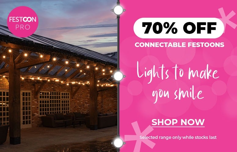 70% Off B22 FestoonPro range