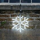 45cm Rope Light Snowflake Silhouette, Connectable, 144 Flash Bulb LEDs
