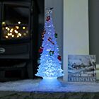 35cm Battery Operated Acrylic Tree, Colour Changing LEDs