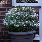 3m Outdoor Christmas Tree Silver Firefly Wire Cluster Lights, 360 White LEDs