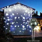 Outdoor Snowfall & Snowflake Projector, White LEDs