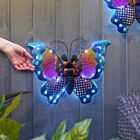 Solar Butterfly Fence Decoration