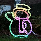 1m Smart App Controlled Twinkly Outdoor Snowman Silhouette