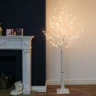 6ft Plug In Pre Lit Birch Twig Tree, 96 Warm White LEDs