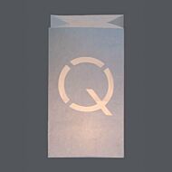 Large Alphabet Letter Q Candle Bag, 26cm