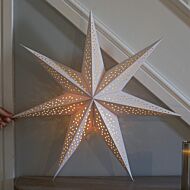60cm Battery North Paper Star Hanging Christmas Decoration