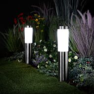 Plug In Connectable Bollard Lights, 2 Pack