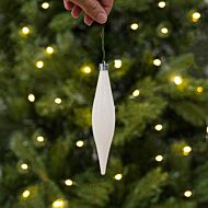 14cm Glitter Shatterproof Teardrop Christmas Tree Bauble