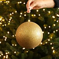 15cm Glitter Shatterproof Christmas Tree Bauble