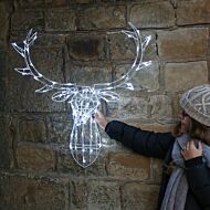 85cm Outdoor Hanging Stag Head Figure, 80 LEDs
