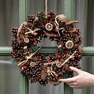 36cm Outdoor Winter Spice Christmas Wreath