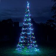 2m Outdoor Starry Night Light Tree, 300 Multi Coloured LEDs