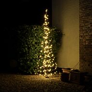 2m Outdoor Floor Standing Starry Night Light Tree, 200 Warm White LEDs