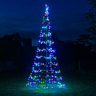 2m Outdoor Starry Night Light Tree, 216 Colour Select LEDs