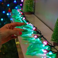 Battery Holly Christmas Tree Fairy Lights