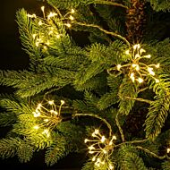 9.5m Outdoor Christmas Firework Fairy Lights, 400 Warm White LEDs