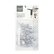 Multi Purpose Suction Cup with Hook, 12 Pack