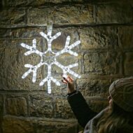 ConnectGo® Outdoor Snowflake Christmas Silhouette, Connectable