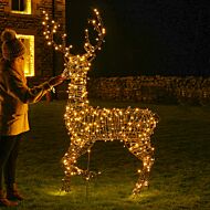 1.85m Outdoor Connectable Brown Stag Reindeer Figure