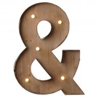 Wood & Metal '&' Battery Light Up Circus Letter, 41cm