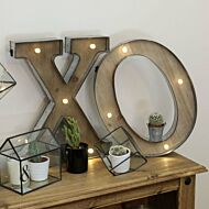 Wood & Metal A-Z Battery Light Up Circus Letter, 41cm