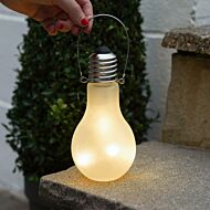 Outdoor Battery Glass Festoon Bulb Lantern