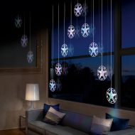 1.2m x 1.2m Curtain Light with Stars, 90 White and Colour Changing LEDs