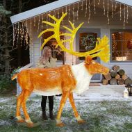 2.2m Outdoor Standing Stag Figure, 6200 White LEDs