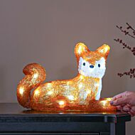 22cm Acrylic LED Lying Fox Figure