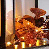 2.5m Christmas Tree Copper Firefly Multi Strand Branch Lights, 300 Amber LEDs