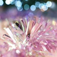 2m Blush Pink Iris Tinsel Christmas Tree Decoration