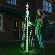 6ft Outdoor Colour Changing LED Cone Tree