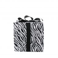20cm Black and White Zebra Christmas Present