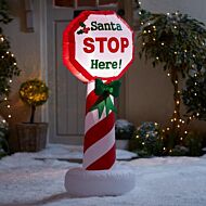 1.2m Inflatable LED Santa Stop Sign