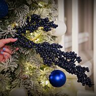 85cm Glitter Mini Berry Stem Christmas Tree Decoration, 4 Pack