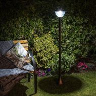 Solar Dome Security Lamp Post, 2.1m