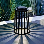 Battery Black Cage LED Lantern, White and Colour Changing LEDs
