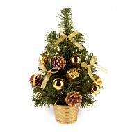 30cm Table Top Christmas Tree with Gold Decorations