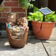 Solar Elvedon Plant Pot Water Fountain