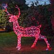 1.4m Outdoor Stag Figure with Remote, Colour Select LEDs