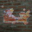 Outdoor Santa on Sleigh Animated Projector