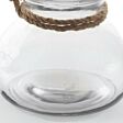 Clear Glass Candle Holder, 15cm
