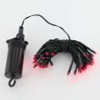 5m Outdoor Battery Fairy Lights, Green Cable