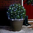 5m Outdoor Battery Fairy Lights, Green Cable