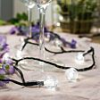 10m Outdoor Battery Clear Berry Fairy Lights, White LEDs, Green Cable