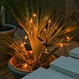 2m Outdoor Battery Silver Firefly Wire Lights