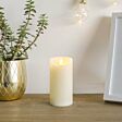 Ivory Battery Real Wax Authentic Flame LED Candle, 15cm