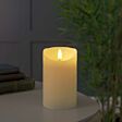 Ivory Battery Real Wax Authentic Flame LED Candle, 12.5cm