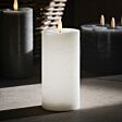 White Battery Real Wax Authentic Flame LED Candle, 15cm