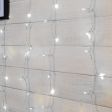 2m x 3m Connectable Curtain Lights, 300 White LEDs, Clear Cable